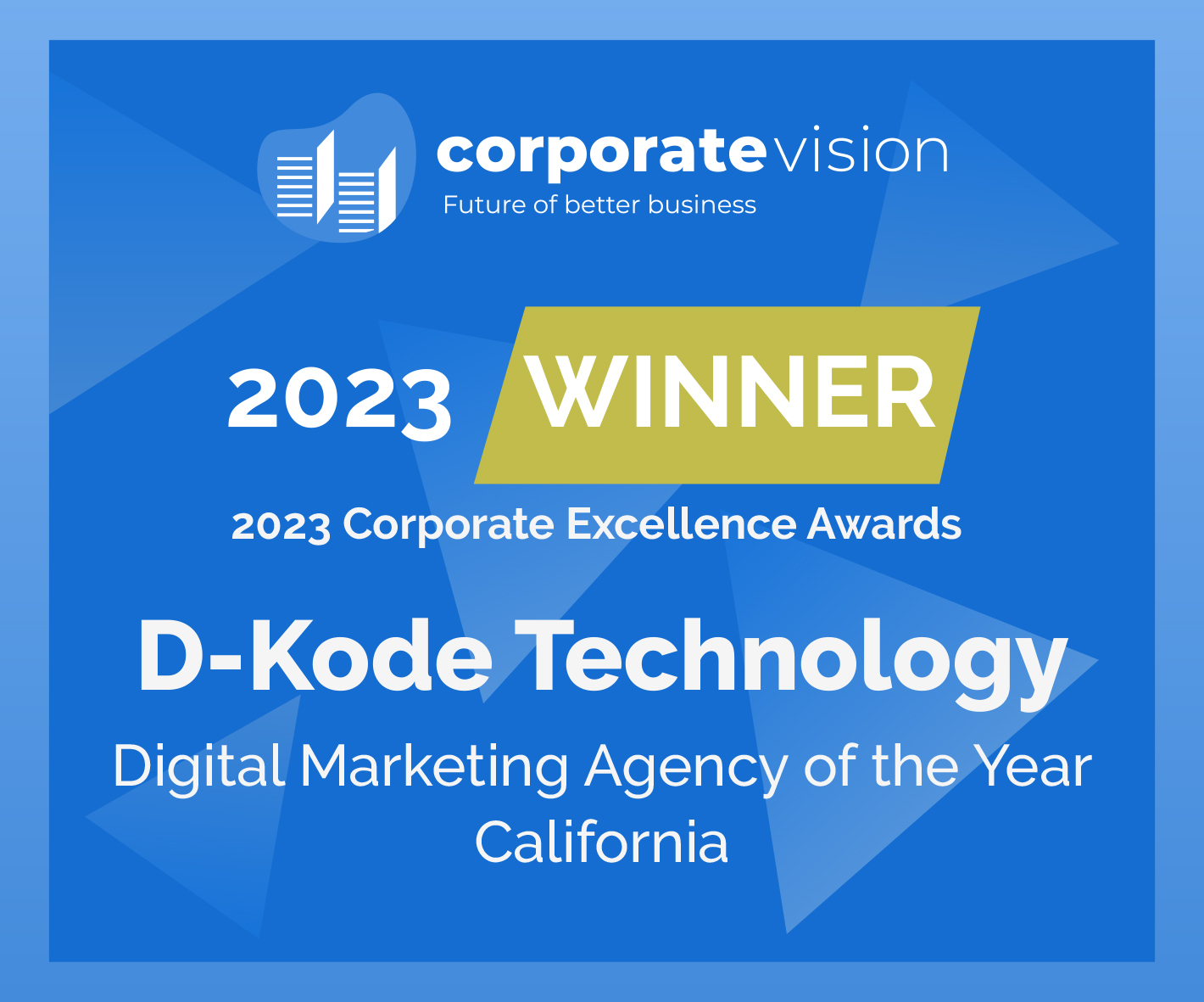 Award for Digital Marketing