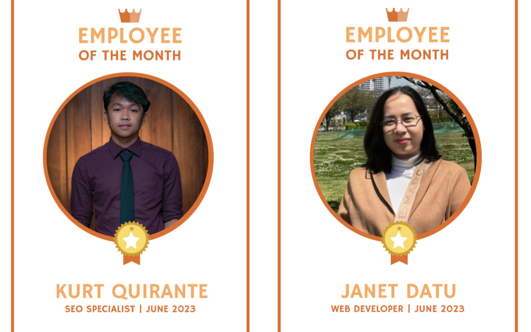 Janet & Kurt, June Employees of the Month